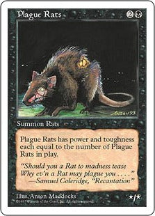 [188]【EN】疫病ネズミ/Plague Rats【5ED】[C][黒]