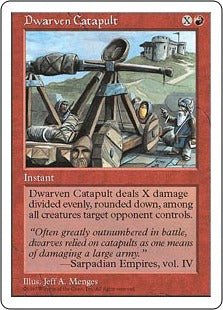 [220]【EN】ドワーフのカタパルト/Dwarven Catapult【5ED】[U][赤]