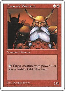[222]【EN】ドワーフ戦士団/Dwarven Warriors【5ED】[C][赤]