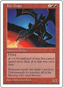 [226]【EN】炎のドレイク/Fire Drake【5ED】[U][赤]