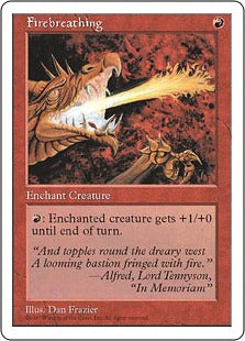 [228]【EN】炎のブレス/Firebreathing【5ED】[C][赤]