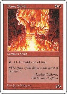 [229]【EN】火炎の精/Flame Spirit【5ED】[U][赤]
