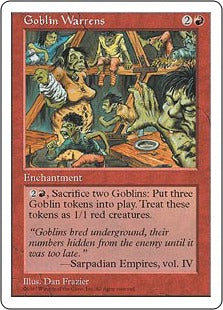 [238]【JP】ゴブリンの巣穴/Goblin Warrens【5ED】[R][赤]