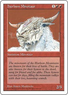 [240]【JP】ハールーン・ミノタウルス/Hurloon Minotaur【5ED】[C][赤]