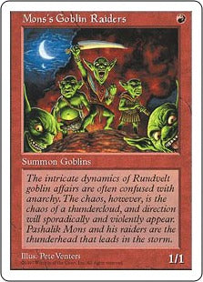 [251]【EN】モンスのゴブリン略奪隊/Mons's Goblin Raiders【5ED】[C][赤]