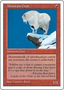 [252]【JP】シロイワヤギ/Mountain Goat【5ED】[C][赤]