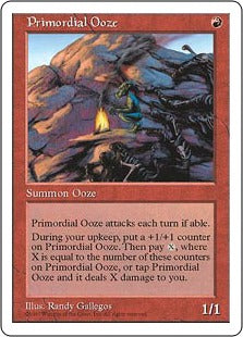 [261]【JP】始源の軟泥/Primordial Ooze【5ED】[U][赤]