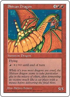 [267]【JP】シヴ山のドラゴン/Shivan Dragon【5ED】[R][赤]