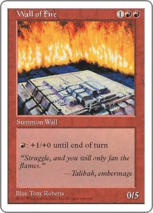 [273]【JP】炎の壁/Wall of Fire【5ED】[U][赤]