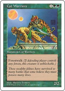 [282]【JP】猫族の戦士/Cat Warriors【5ED】[C][緑]