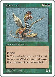 [284]【EN】コカトリス/Cockatrice【5ED】[R][緑]