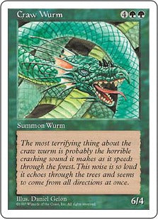 [286]【EN】大喰らいのワーム/Craw Wurm【5ED】[C][緑]