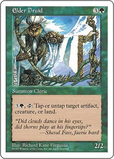 [290]【EN】上座ドルイド/Elder Druid【5ED】[R][緑]