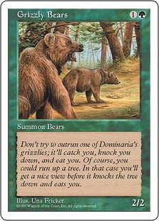 [301]【EN】灰色熊/Grizzly Bears【5ED】[C][緑]