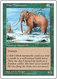 [340]【EN】ウォー・マンモス/War Mammoth【5ED】[C][緑]