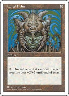 [359]【EN】珊瑚の兜/Coral Helm【5ED】[R][茶]