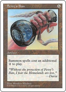 [370]【EN】フェロッズの封印/Feroz's Ban【5ED】[R][茶]