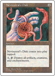 [391]【EN】ネビニラルの円盤/Nevinyrral's Disk【5ED】[R][茶]