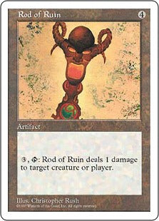 [396]【EN】破滅のロッド/Rod of Ruin【5ED】[U][茶]