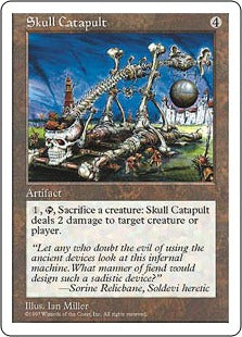 [399]【JP】髑髏カタパルト/Skull Catapult【5ED】[U][茶]