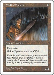 [407]【EN】槍の壁/Wall of Spears【5ED】[C][茶]