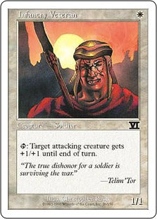 [026]【JP】歴戦の歩兵/Infantry Veteran【6ED】[C][白]