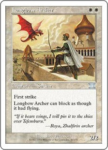 [030]【EN】長弓兵/Longbow Archer【6ED】[U][白]