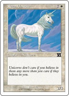[035]【JP】皇帝一角獣/Regal Unicorn【6ED】[C][白]