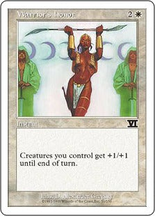 [053]【EN】戦士の誉れ/Warrior's Honor【6ED】[C][白]