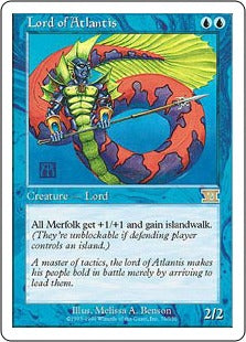 [079]【JP】アトランティスの王/Lord of Atlantis【6ED】[R][青]