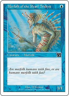 [082]【JP】真珠三叉矛の人魚/Merfolk of the Pearl Trident【6ED】[C][青]