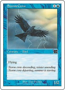 [101]【JP】嵐雲のカラス/Storm Crow【6ED】[C][青]