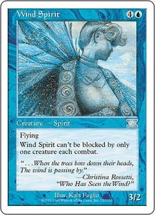 [107]【EN】風の精/Wind Spirit【6ED】[U][青]