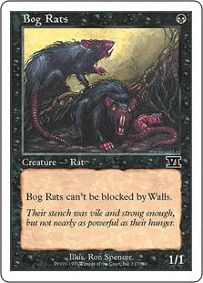 [117]【JP】沼ネズミ/Bog Rats【6ED】[C][黒]