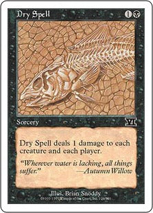 [124]【EN】乾きの呪文/Dry Spell【6ED】[C][黒]