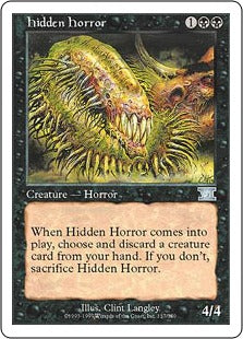 [137]【JP】隠された恐怖/Hidden Horror【6ED】[U][黒]