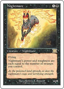 [146]【JP】夢魔/Nightmare【6ED】[R][黒]