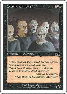 [154]【EN】スケイズ・ゾンビ/Scathe Zombies【6ED】[C][黒]