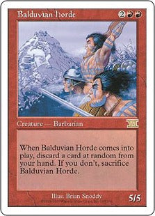 [167]【EN】バルデュヴィアの大軍/Balduvian Horde【6ED】[R][赤]
