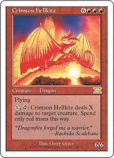[172]【EN】真紅のヘルカイト/Crimson Hellkite【6ED】[R][赤]