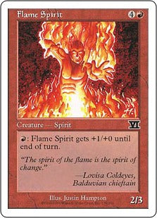 [179]【JP】火炎の精/Flame Spirit【6ED】[C][赤]