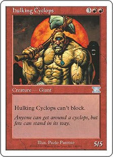 [189]【JP】巨体のサイクロプス/Hulking Cyclops【6ED】[U][赤]