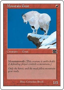 [195]【JP】シロイワヤギ/Mountain Goat【6ED】[C][赤]