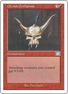 [197]【EN】オークの軍旗/Orcish Oriflamme【6ED】[U][赤]