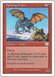 [207]【EN】火吹きドレイク/Spitting Drake【6ED】[U][赤]