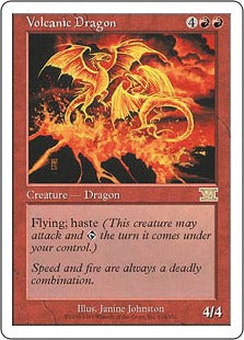 [214]【JP】火山のドラゴン/Volcanic Dragon【6ED】[R][赤]