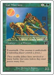 [219]【JP】猫族の戦士/Cat Warriors【6ED】[C][緑]