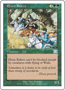 [225]【EN】エルフの騎手/Elven Riders【6ED】[U][緑]
