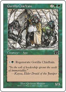 [235]【EN】ゴリラの酋長/Gorilla Chieftain【6ED】[C][緑]