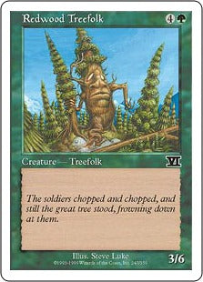 [247]【JP】レッドウッド・ツリーフォーク/Redwood Treefolk【6ED】[C][緑]
